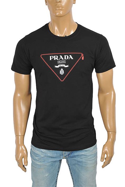 men's prada t-shirt sale|Prada long sleeve t shirt.